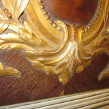 Old wooden pediment stucco