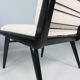 2x 'boomerang' h. mitzlaff, e. schmidt for soloform, bouclé lounge chairs, 1953