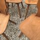 Set of 6 vintage brutalist chairs 1960-1980