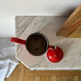 Vintage red enamel coffee pot