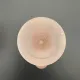 Pair of vintage three-branch candlesticks in satin pink glass – Sty
