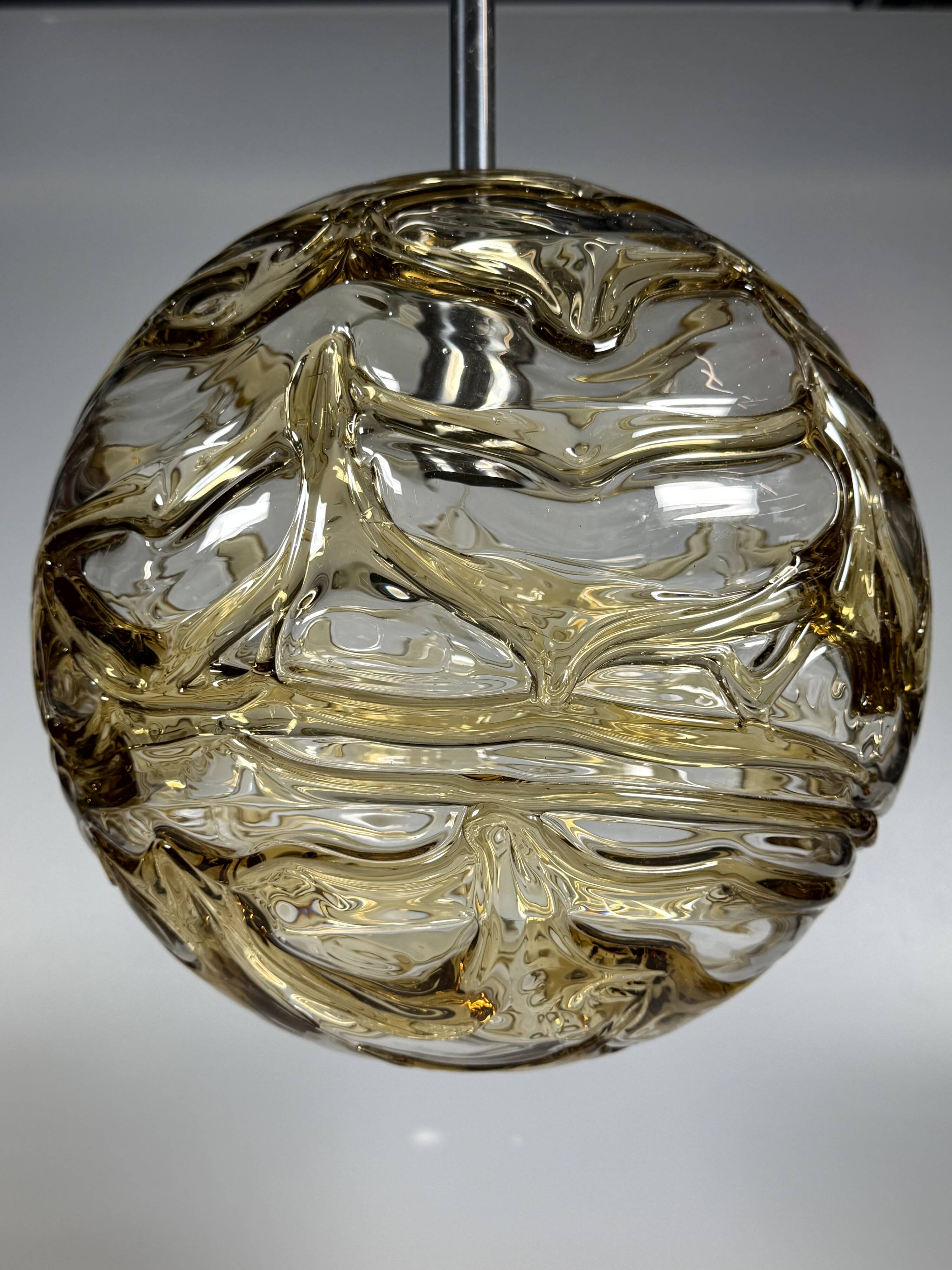 1960s 1970s Globe Hanging Lamp Pendant Lamp by Doria Leuchten Germany