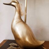 Lamp with brass duck