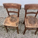 Set of 4 Parisian bistro chairs in Baumann, Fischel, Kohn, Luthera style