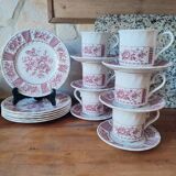 Churchill 24-piece earthenware dessert service, the Georgian collection