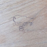 Samcom Scandinavian table in vintage teak design Denmark
