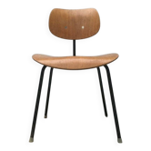 Chaise SE 68 allemande du début Mid-Century par Egon Eiermann pour Wilde+Spieth