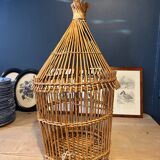 Old wicker bird cage