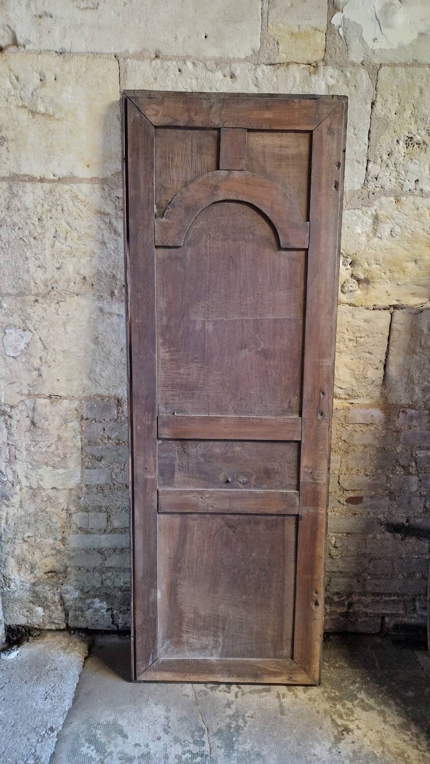 Old walnut door