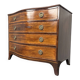 Antique Georg III mahogany serpentine chest of drawers, England, 1780s