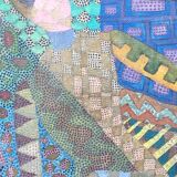 Post-pointillist painting, 60's signed M. d'Estienny