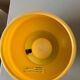 Vintage mushroom lamp in yellow glass habitat