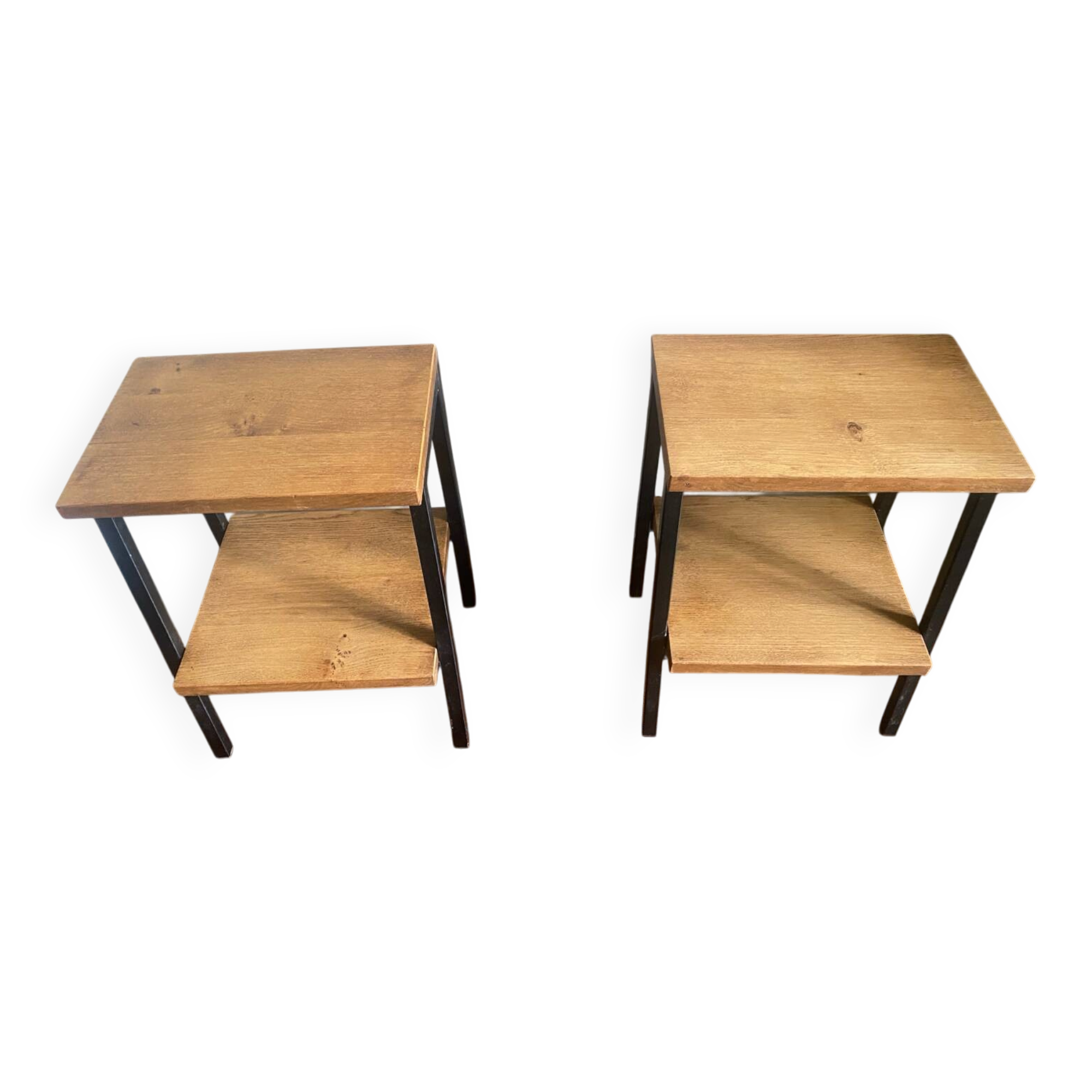 Pair of oak bedside tables from the 60s/70s.