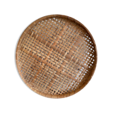 Large bamboo rattan tray
