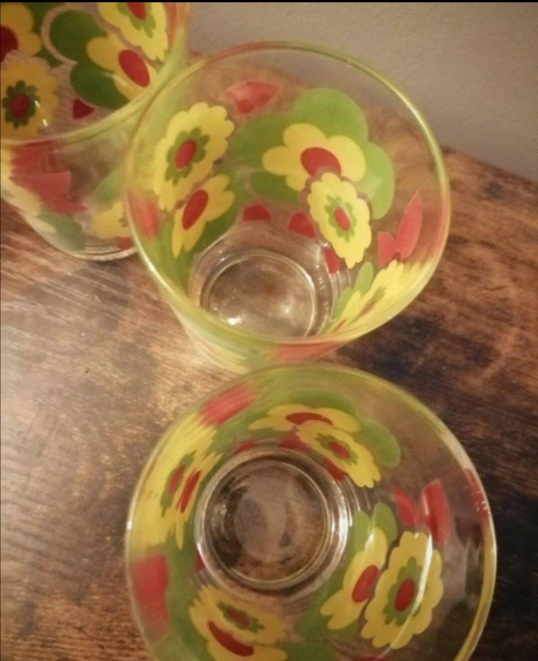 Arcopal lotus glasses