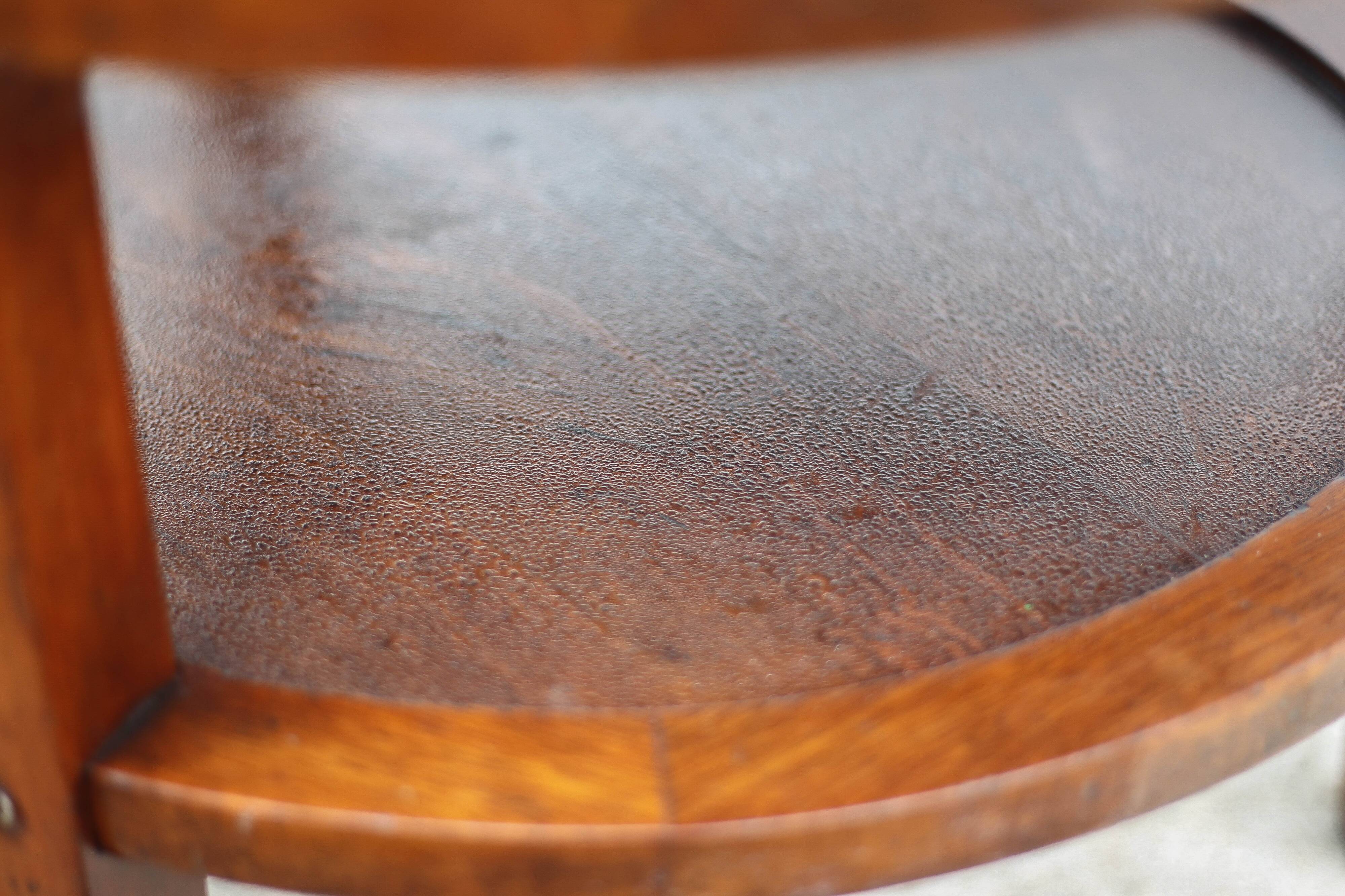 Art Deco style wooden coffee table, vintage wooden table, living room table