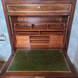Secretary Louis XVI lacquered mahogany and marble