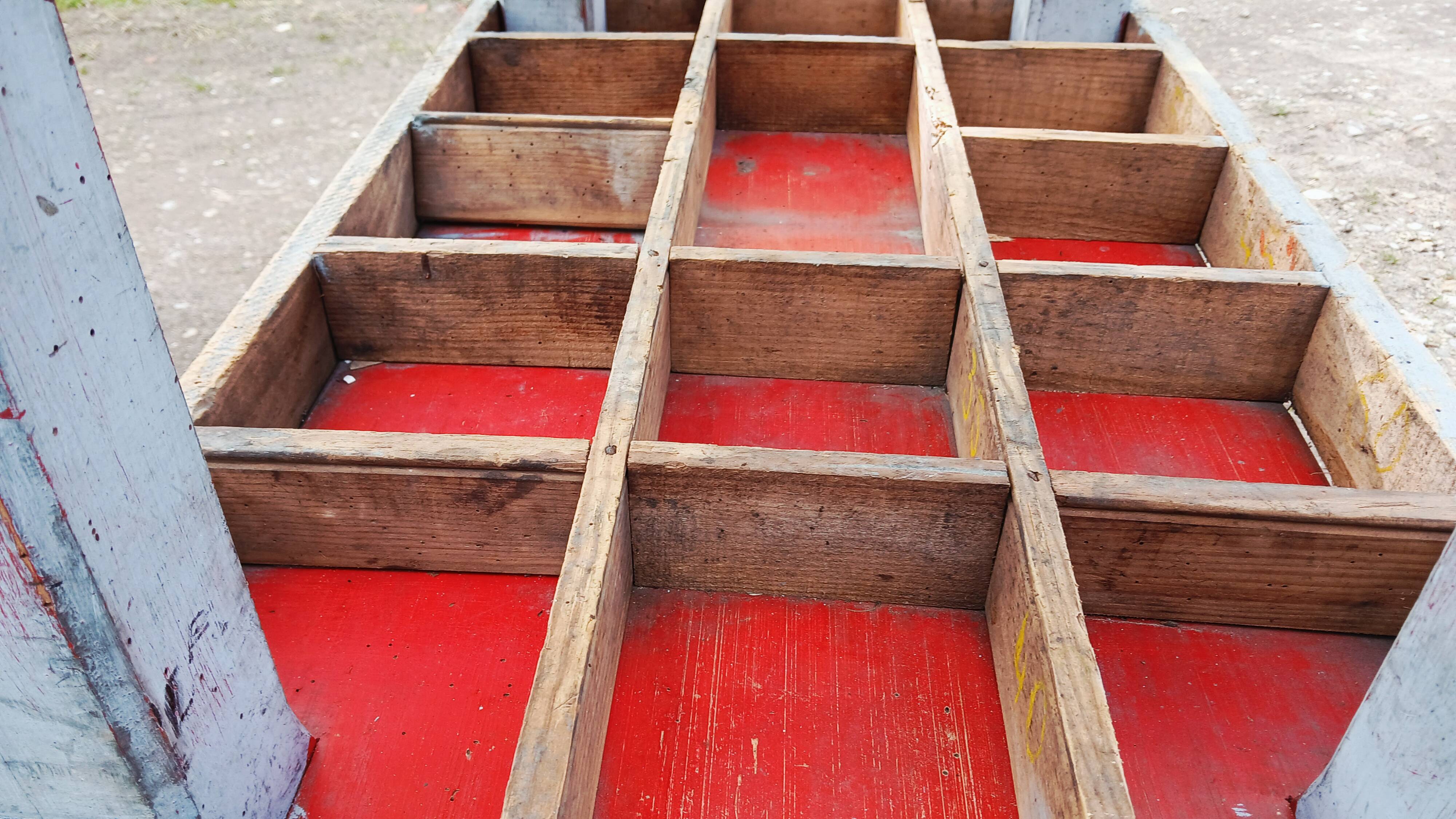 Small old garage workbench