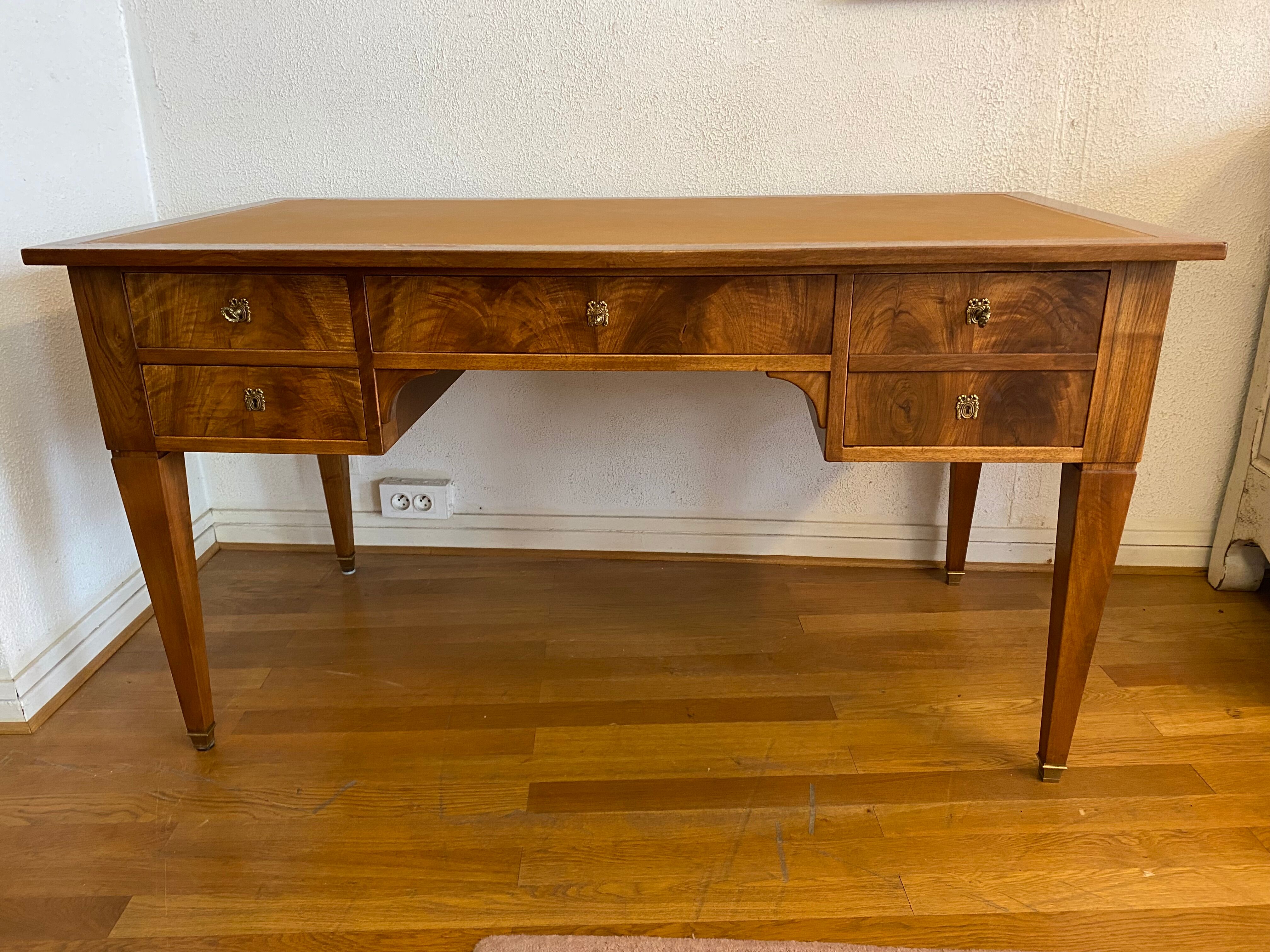 Bureau Louis Philippe en acajou blond