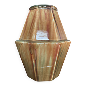 Vase Art Déco octogonal