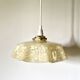 Clichy yellow beige glass draped pendant light