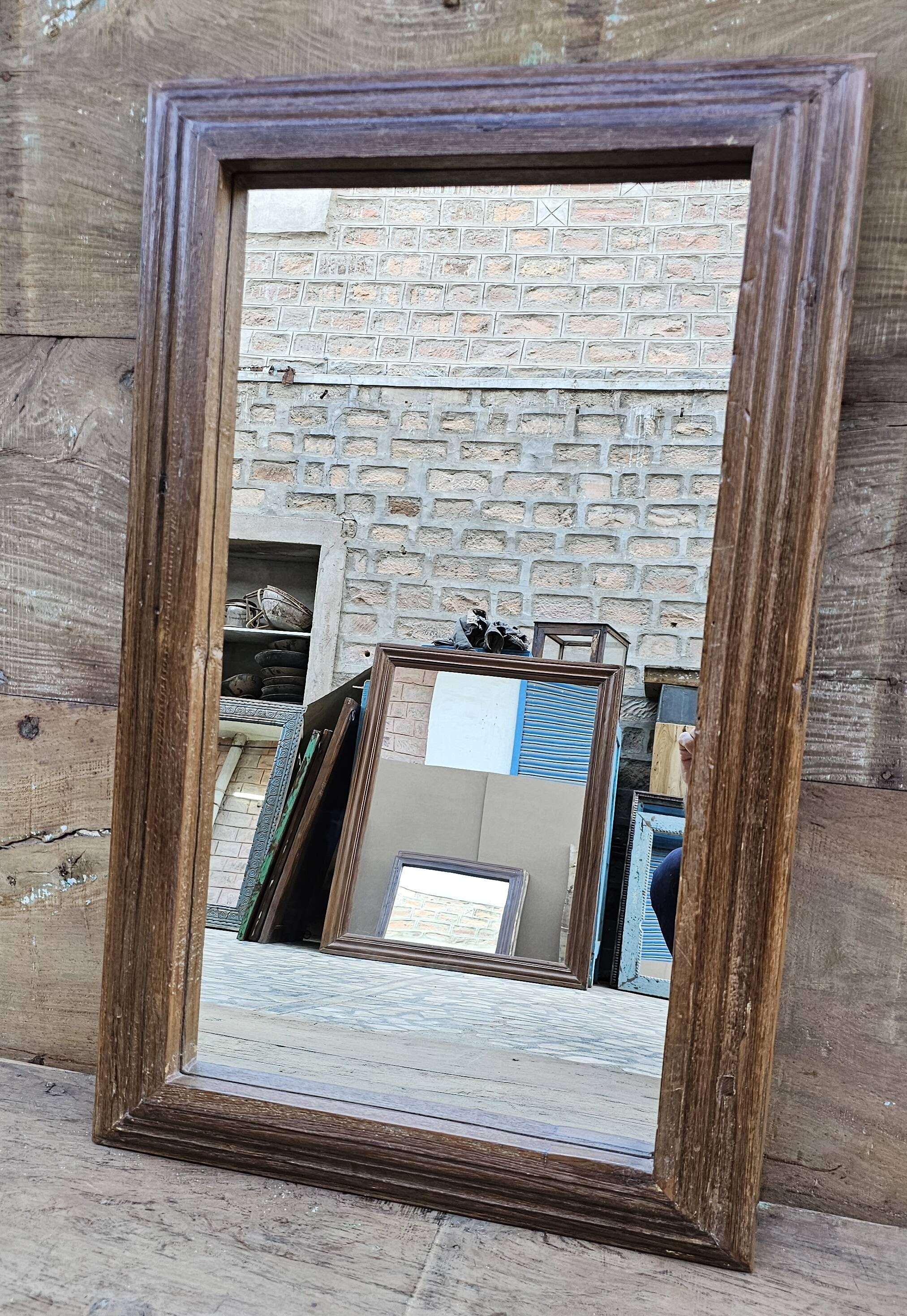 Teak mirror from Burma