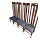 4 Chaises Mackintosh