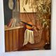 Oil "the symeal" signed and dated by artist Jacques Roulleaux