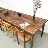Very large solid pine farmhouse table