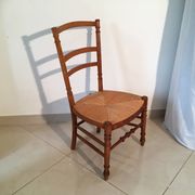 Straw chair, 1950s era