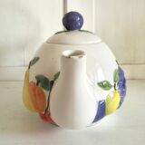 English fruit ceramic teapot