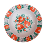 Hand-painted orange flower plate Hungary