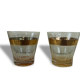 5 drinks a cocktail vintage 1950, edged gold and each Fund has a different color