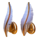 Pair of Leaf Wall Sconces in Murano Glass, Gaetano Sciolari for Venini