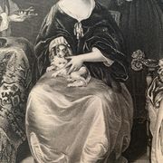 Casper Netscher, La toilette, gravure, XIXème siècle