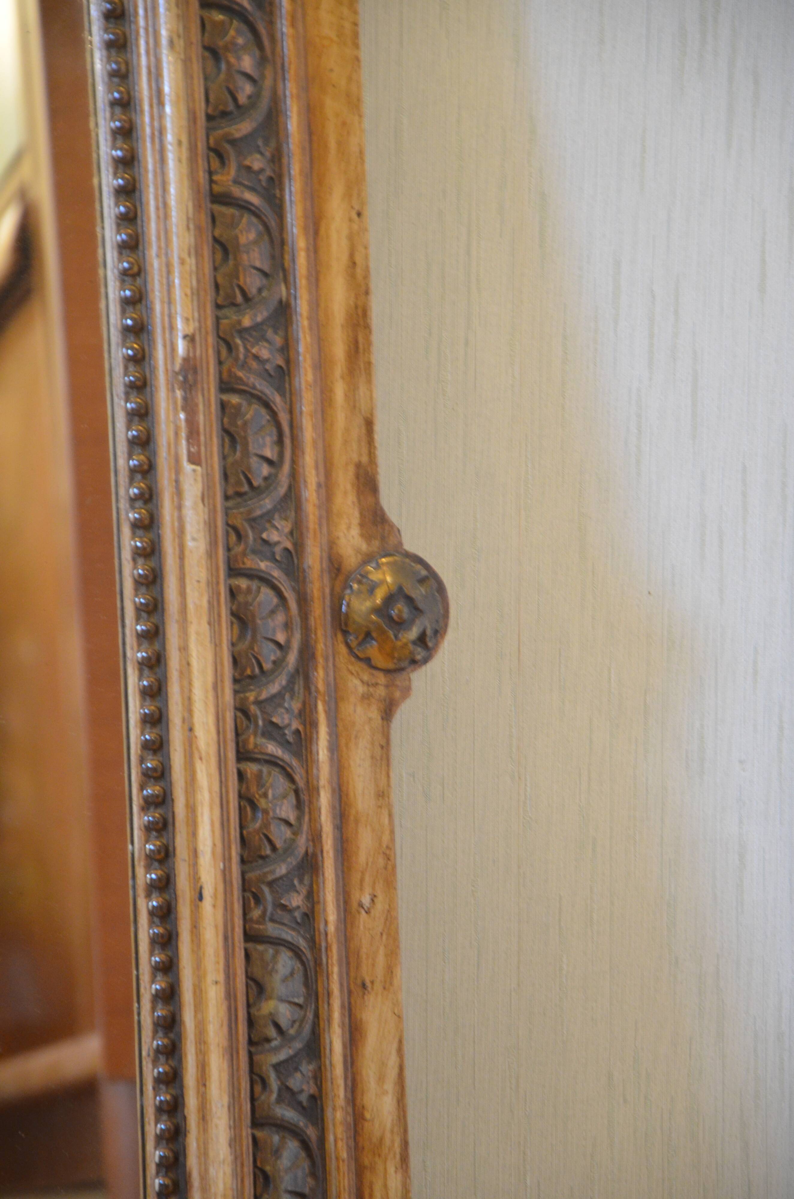 Wooden style mirror 74x104cm