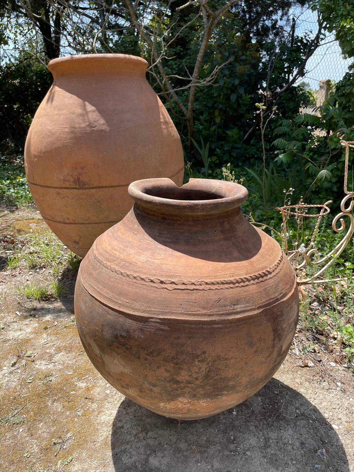 Terracotta pot jar