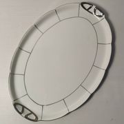 Large art deco serving dish in Czechoslovakian porcelain