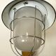 Industrial Blue Painted Factory Wall Cage Lamp from Elektrosvit, 1960s