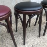 Suite de 4 tabourets de bistrot (assises neuves)