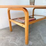 Oval coffee table beech 1980 Aalto Ikea