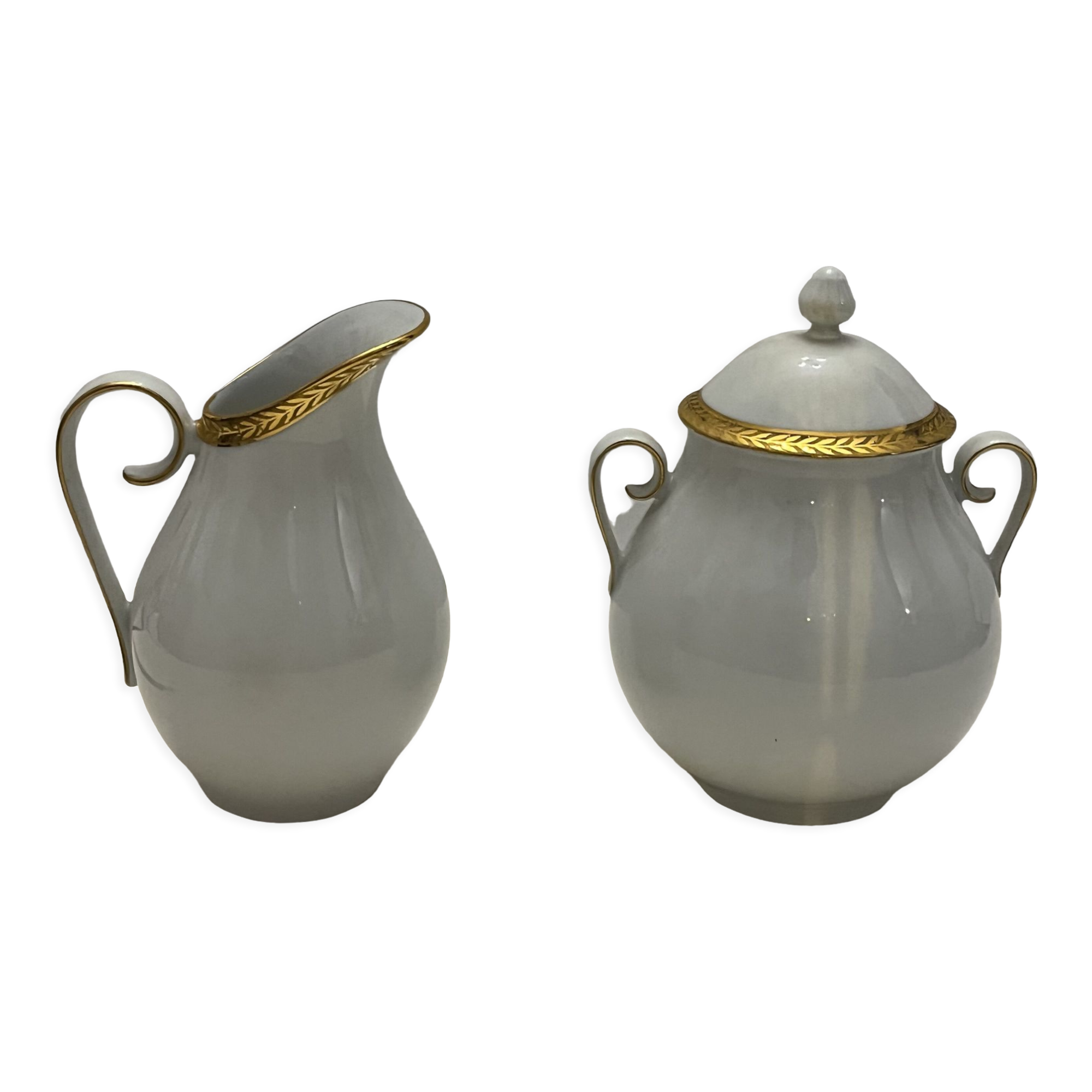 Porcelain sweetener and milk jug