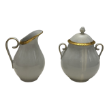 Porcelain sweetener and milk jug