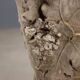 Antique plaster vase decorated with bunches of grapes, Italy, 19th century.