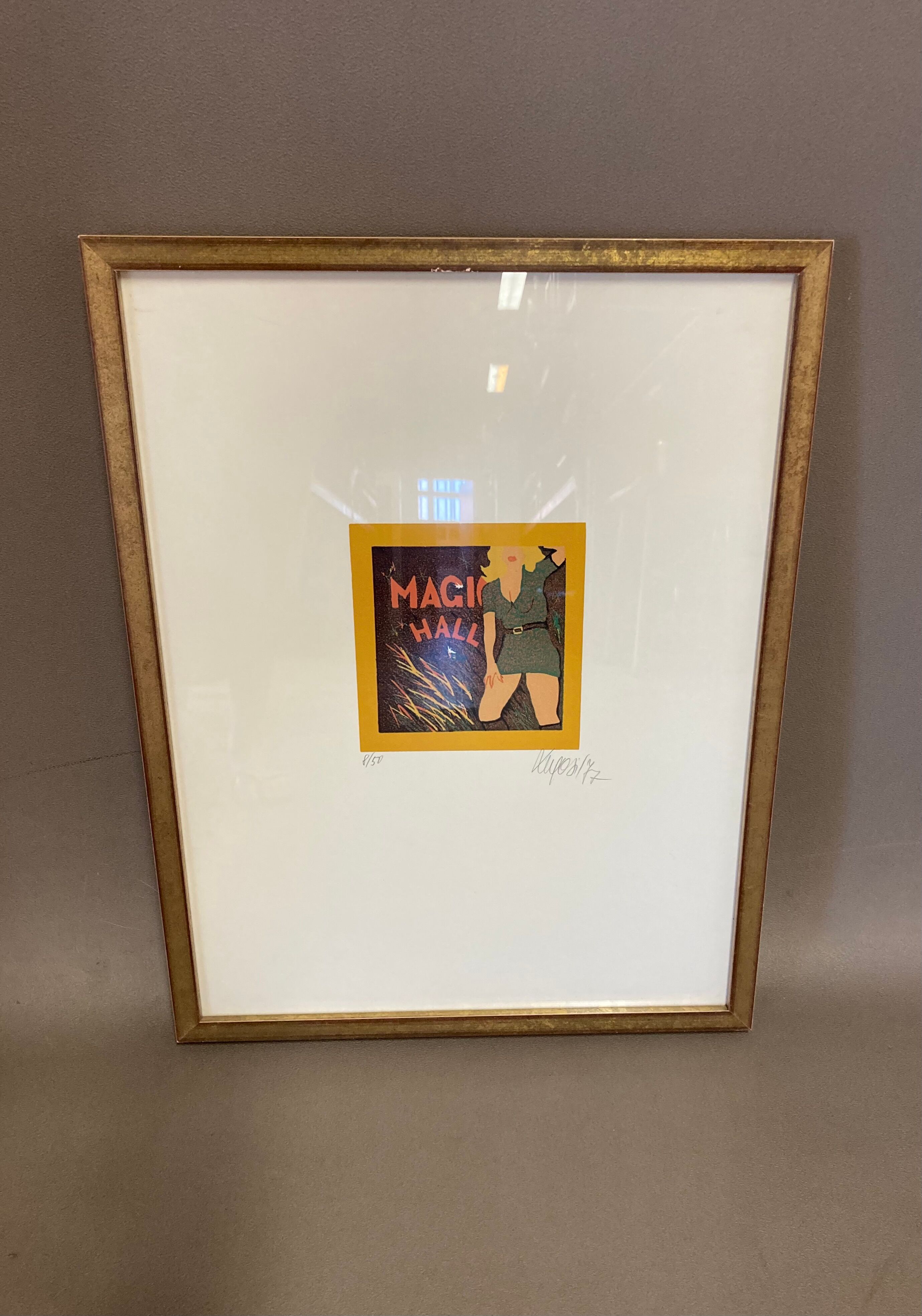 Original silkscreen printed signed 1977