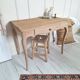 Antique oak side table in Louis XV style