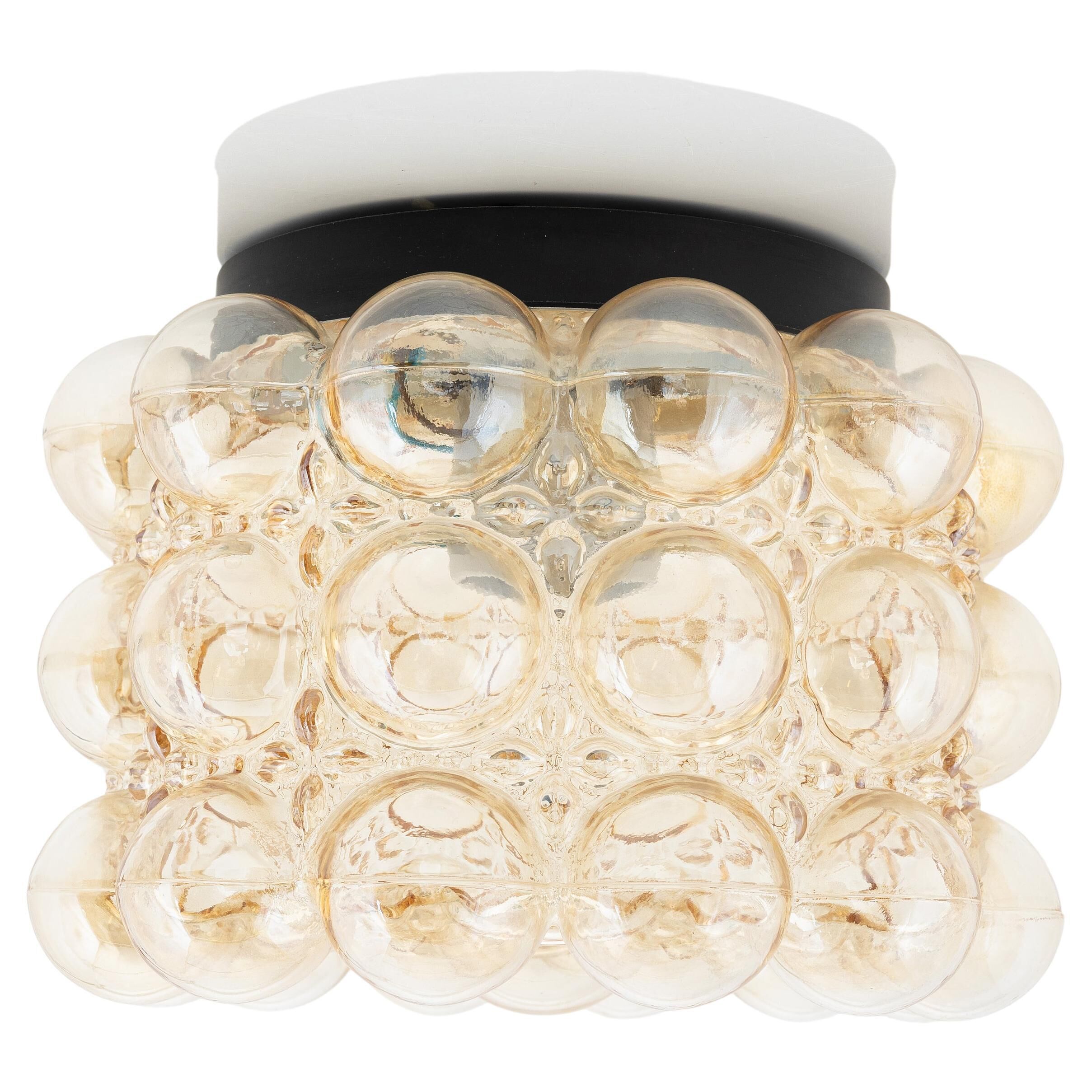 Helena Tynell glass ceiling light for Linburg, Germany, 1960.