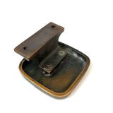 Mid Century Solid Abstract Brutalist Bronze front Door Handle 1960