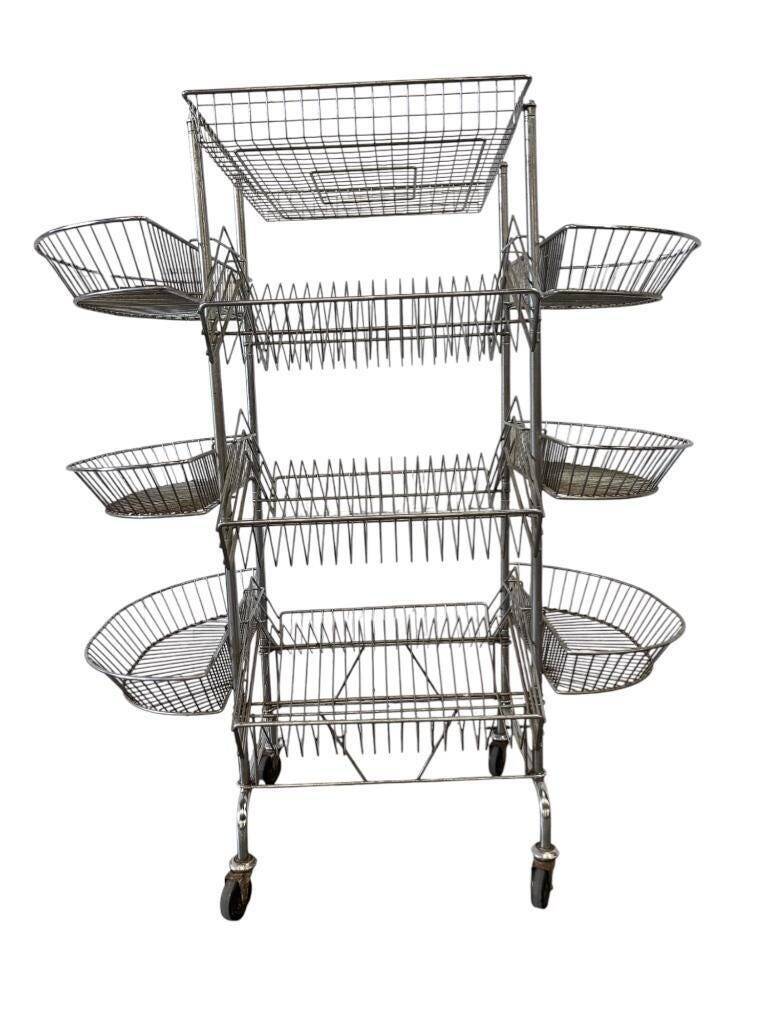 Vintage iron stand / shelf / display rack