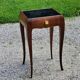 Vintage side table from the 30s/50s in beech and mirror top